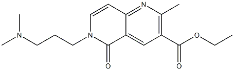 6-(3-(Dimethylamino)propyl)-2-methyl-5-oxo-5,6-dihydro-1,6-naphthyridine-3-carboxylic acid ethyl ester Struktur