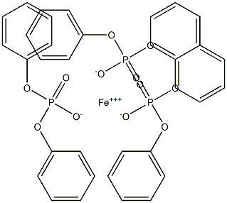 Iron(III)tris(diphenoxyphosphinate) Struktur