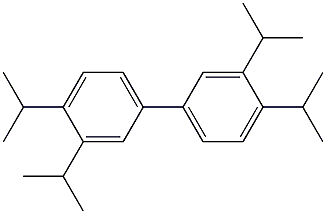 3,4,3',4'-Tetraisopropyl-1,1'-biphenyl Struktur