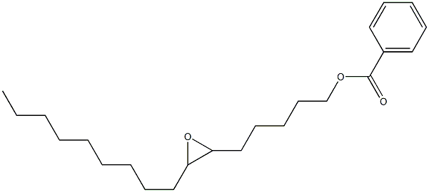 Benzoic acid 6,7-epoxyhexadecan-1-yl ester Struktur