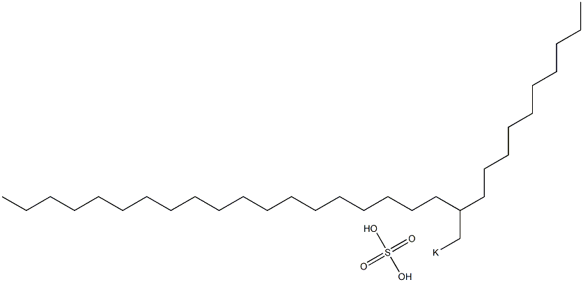 Sulfuric acid 2-decylhenicosyl=potassium salt Struktur