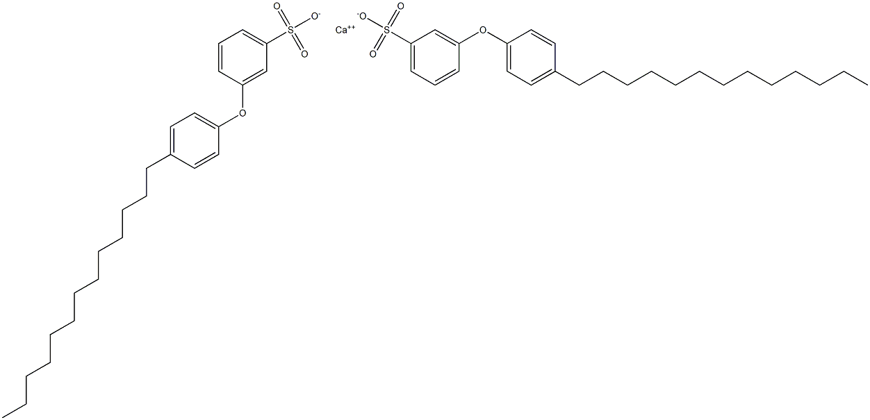 Bis[3-(4-tridecylphenoxy)benzenesulfonic acid]calcium salt Struktur