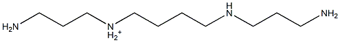 4-(3-Aminopropylamino)-N-(3-aminopropyl)butan-1-aminium Struktur