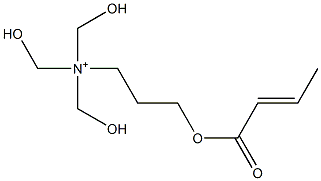 3-(2-Butenoyloxy)-N,N,N-tris(hydroxymethyl)-1-propanaminium Struktur