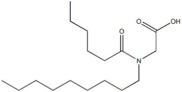 N-Hexanoyl-N-nonylglycine Struktur