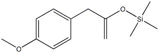 2-(Trimethylsilyloxy)-3-(4-methoxyphenyl)-1-propene Struktur