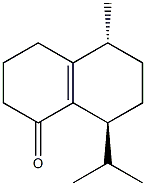 (5R,8S)-5-Methyl-8-isopropyl-3,4,5,6,7,8-hexahydronaphthalen-1(2H)-one Struktur