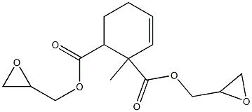 Methyltetrahydrophthalic acid diglycidyl ester Struktur