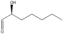 [S,(-)]-2-Hydroxyheptanal Struktur