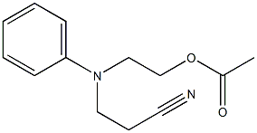 N-Acetoxyethyl-N-cyanoethylanilin Struktur