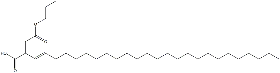 2-(1-Pentacosenyl)succinic acid 1-hydrogen 4-propyl ester Struktur