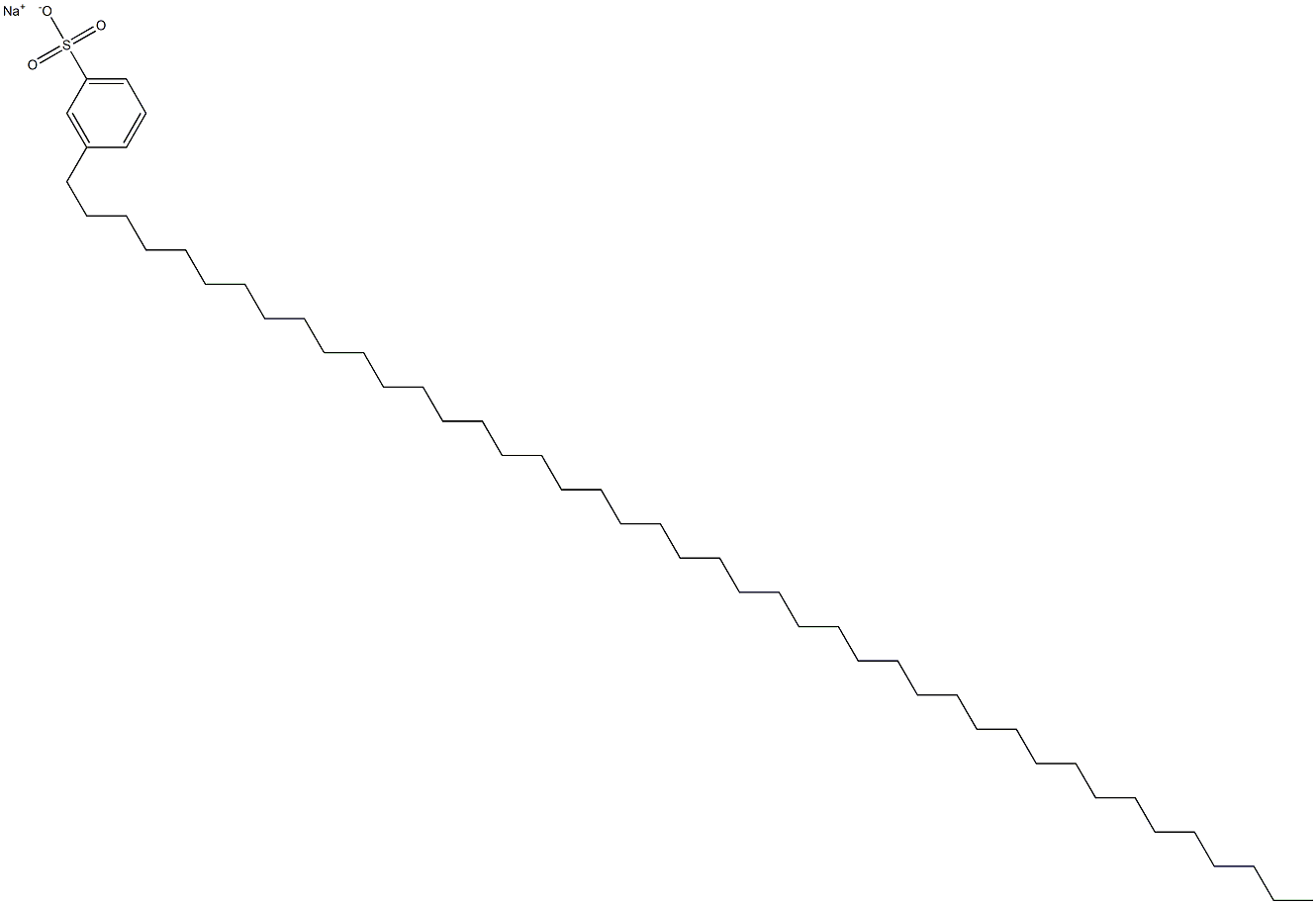 3-(Tritetracontan-1-yl)benzenesulfonic acid sodium salt Struktur