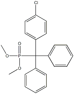 4-Chlorotritylphosphonic acid dimethyl ester Struktur