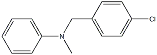 N-Methyl-N-phenyl-4-chlorobenzenemethanamine Struktur