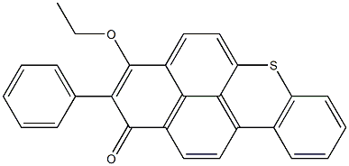 2-Phenyl-3-ethoxy-1H-naphtho[2,1,8-mna]thioxanthen-1-one Struktur