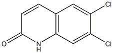 6,7-Dichloroquinolin-2(1H)-one Struktur