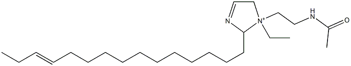 1-[2-(Acetylamino)ethyl]-1-ethyl-2-(12-pentadecenyl)-3-imidazoline-1-ium Struktur