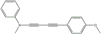 4-(4-Methoxyphenyl)-1-(N-methylanilino)-1,3-butanediyne Struktur