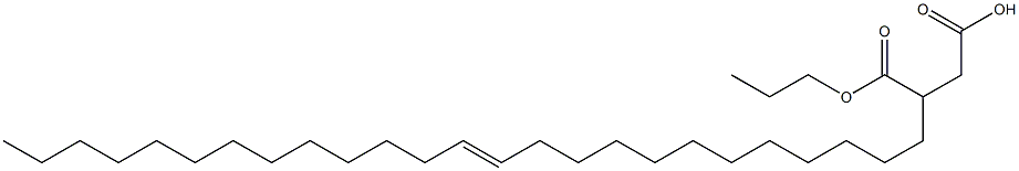 3-(12-Pentacosenyl)succinic acid 1-hydrogen 4-propyl ester Struktur