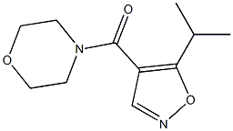 4-(Morpholinocarbonyl)-5-isopropylisoxazole Struktur