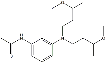 3'-[Bis(3-methoxybutyl)amino]acetanilide Struktur