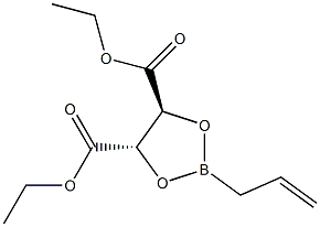 (4S,5S)-2-(2-Propenyl)-1,3,2-dioxaborolane-4,5-dicarboxylic acid diethyl ester Struktur