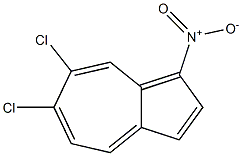 1-Nitro-6,7-dichloroazulene Struktur