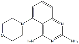 2,4-Diamino-5-morpholino-quinazoline Struktur