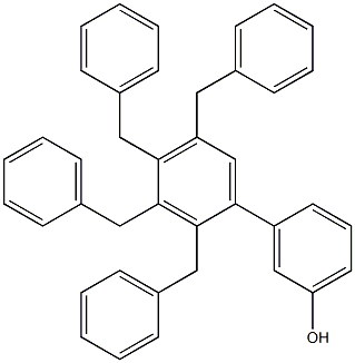 3-(2,3,4,5-Tetrabenzylphenyl)phenol Struktur