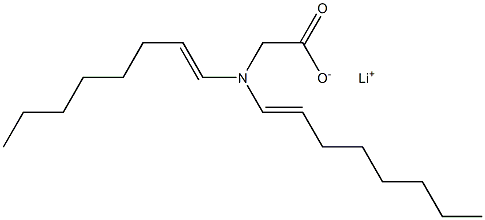 N,N-Di(1-octenyl)glycine lithium salt Struktur