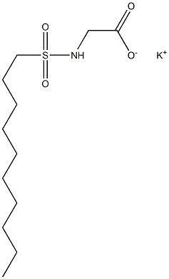 N-Decylsulfonylglycine potassium salt Struktur