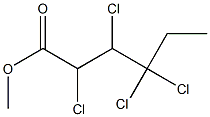 2,3,4,4-Tetrachlorohexanoic acid methyl ester Struktur