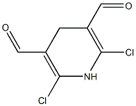 2,6-Dichloro-1,4-dihydropyridine-3,5-dicarbaldehyde Struktur