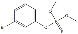 Thiophosphoric acid O,O-dimethyl O-[m-bromophenyl] ester Struktur