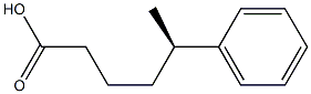 [R,(-)]-5-Phenylhexanoic acid Struktur