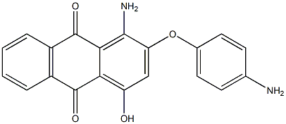 1-Amino-2-(p-aminophenoxy)-4-hydroxyanthraquinone Struktur