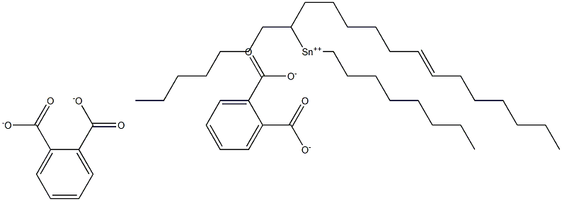 Bis[phthalic acid 1-(6-tridecenyl)]dioctyltin(IV) salt Struktur