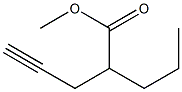 1-Heptyne-4-carboxylic acid methyl ester Struktur