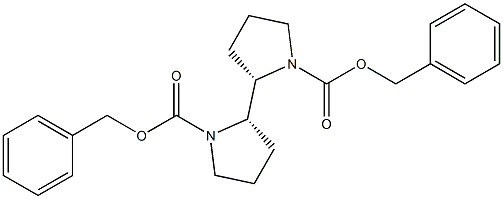 (2S,2'S)-2,2'-Bipyrrolidine-1,1'-dicarboxylic acid dibenzyl ester Struktur