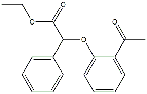 2-(2-Acetylphenoxy)-2-phenylacetic acid ethyl ester Struktur