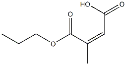 2-Methylmaleic acid 1-propyl ester Struktur