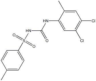 1-(4,5-Dichloro-2-methylphenyl)-3-(4-methylphenylsulfonyl)urea Struktur