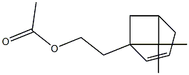 2-Acetoxyethyl-7,7-dimethylbicyclo[3.1.1]hept-2-ene Struktur