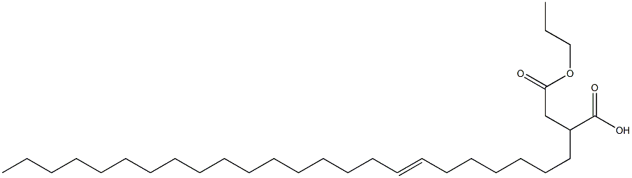 2-(7-Tetracosenyl)succinic acid 1-hydrogen 4-propyl ester Struktur