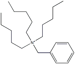 Tripentylbenzylaminium Struktur