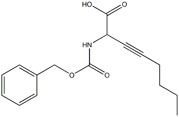 2-Benzyloxycarbonylamino-3-octynoic acid Struktur