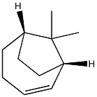 (1S,6S)-9,9-Dimethylbicyclo[4.2.1]non-2-ene Struktur