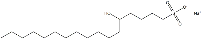 5-Hydroxyheptadecane-1-sulfonic acid sodium salt Struktur