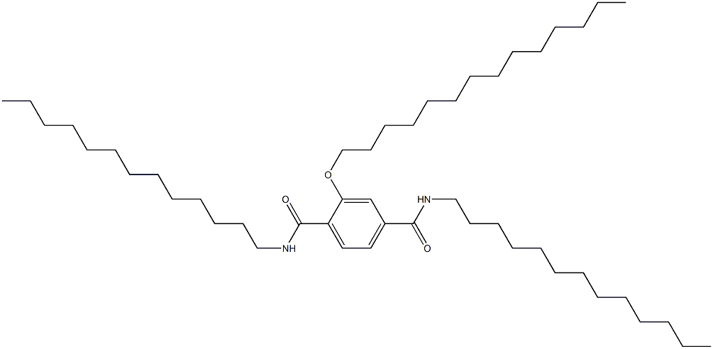 2-(Tetradecyloxy)-N,N'-ditridecylterephthalamide Struktur