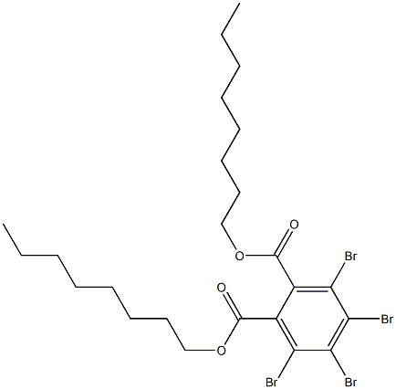 Tetrabromophthalic acid dioctyl ester Struktur